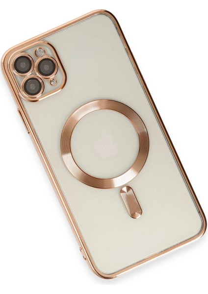 Newface iPhone 11 Pro Kılıf Kross Magneticsafe Kapak - Rose