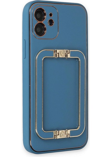 Newface iPhone 11 Kılıf Coco Elit Kapak - Mavi