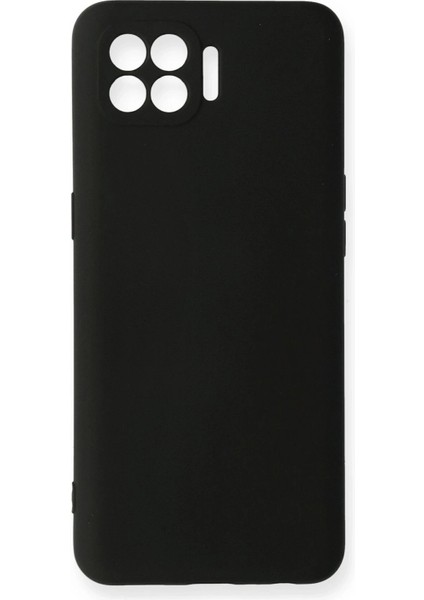 Newface Oppo Reno 4 Lite Kılıf Nano Içi Kadife Silikon - Siyah