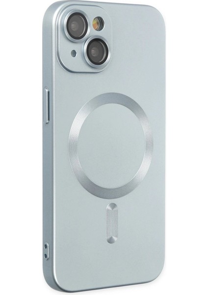Newface iPhone 14 Plus Kılıf Moshi Lens Magneticsafe Silikon - Sierra Blue fiyatları