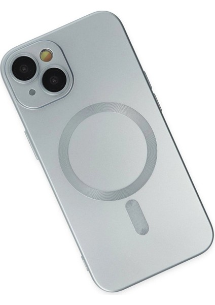 Newface iPhone 14 Plus Kılıf Moshi Lens Magneticsafe Silikon - Sierra Blue modelleri