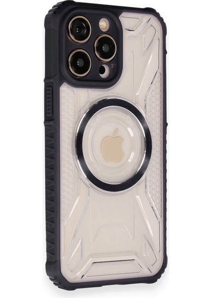 Newface iPhone 12 Pro Kılıf Prag Magneticsafe Kapak - Siyah