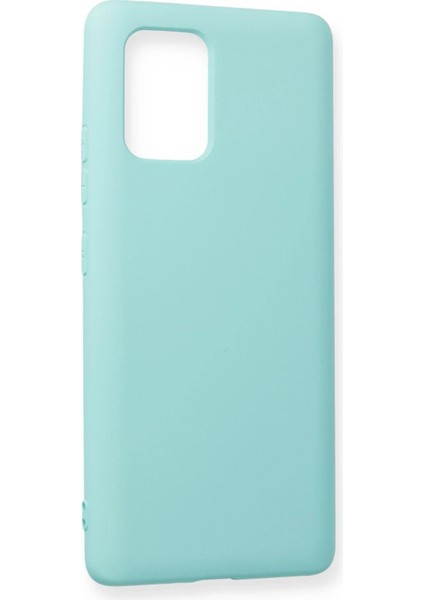 Newface Samsung Galaxy A91 / S10 Lite Kılıf Nano Içi Kadife Silikon - Turkuaz fiyatları