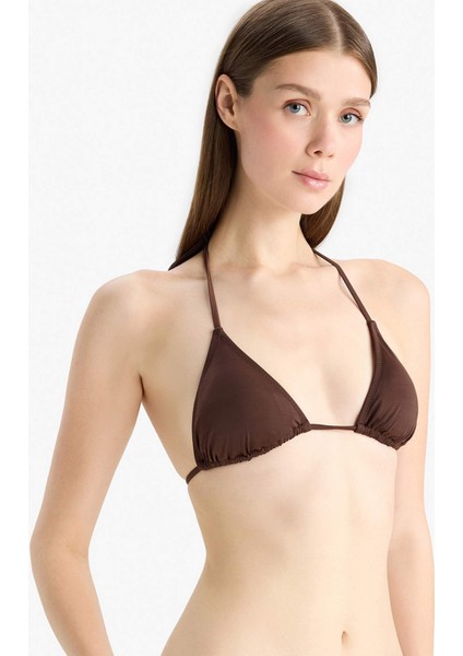 Regular Fit Üçgen Bikini Üstü-Fall in Love T3666AZ25SM