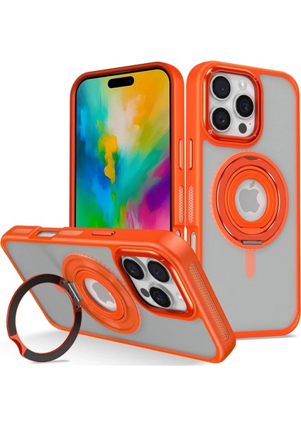 Joko iPhone 16 Pro Banza Magsafe Standlı Kapak - Turuncu