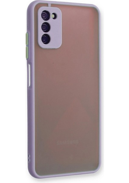Newface Samsung Galaxy A03S Kılıf Montreal Silikon Kapak - Mor