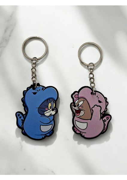 Elite Tom ve Jerry Çift Sevgili Anahtarlık 2 Adet 1 Adet