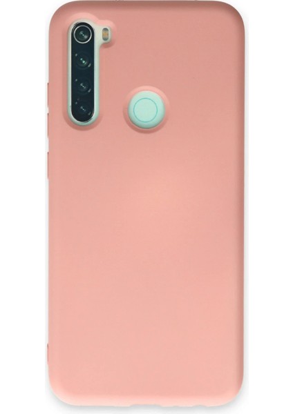 Newface Xiaomi Redmi Note 8 Kılıf Nano Içi Kadife Silikon - Pudra