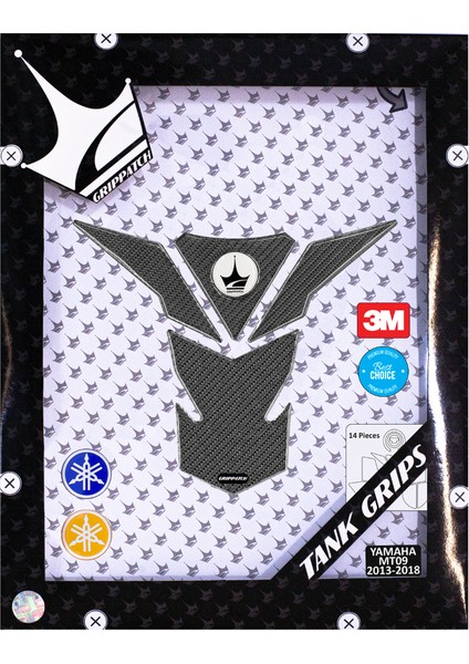 Yamaha MT09 2013-2018 ile Uyumlu Kaydırmaz 6d Karbon 14 Parça Tank Pad Seti GC56 fiyatları