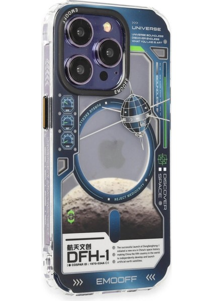 Keep Off iPhone 14 Pro Kılıf Clone Space Magsafe Kapak - Clone - 5
