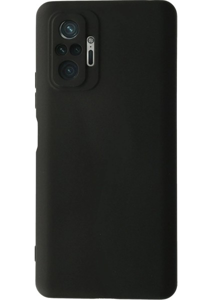 Newface Xiaomi Redmi Note 10 Pro Kılıf Nano Içi Kadife Silikon - Siyah