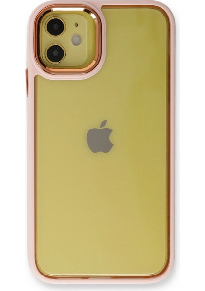 Newface iPhone 12 Kılıf Dora Kapak - Pudra