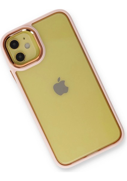 Newface iPhone 12 Kılıf Dora Kapak - Pudra