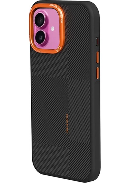 Joko iPhone 16 Orange Karbon Magsafe Kapak - Turuncu