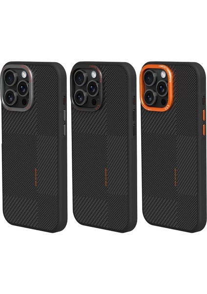 Joko iPhone 16 Orange Karbon Magsafe Kapak - Turuncu