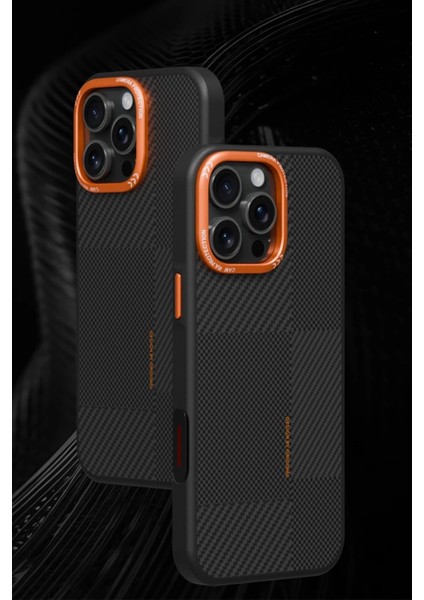 Joko iPhone 16 Orange Karbon Magsafe Kapak - Turuncu