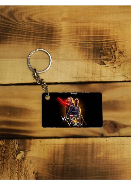 Elite Wanda Vision Marvel Film Ince Metal Anahtarlık 1 Adet
