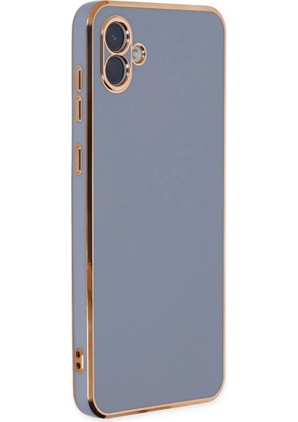 Newface Samsung Galaxy A04 Kılıf Volet Silikon - Mavi