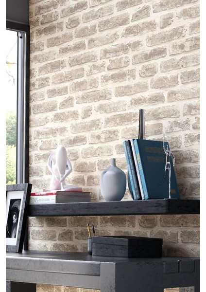 Elite Bien Exclusive 5311 Açık Sarı Tuğla Popüler Taş Desen Kağıdı 5,30 M² 5646 1 Adet