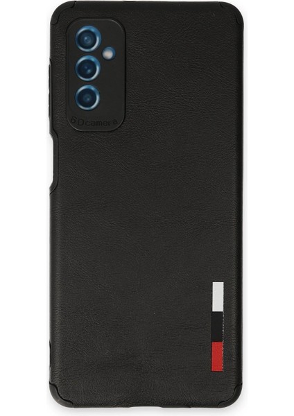 Newface Samsung Galaxy M52 5g Kılıf Loop Deri Silikon - Siyah