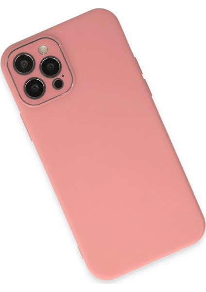 Newface iPhone 12 Pro Max Kılıf Lansman Glass Kapak - Pembe