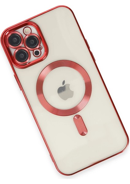 Newface iPhone 12 Pro Max Kılıf Kross Magneticsafe Kapak - Kırmızı