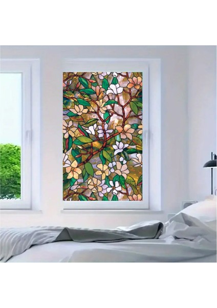 Elite Cam Vitray Folyo, Kendindin Yapışkanlı, Desnli Buzlu Cam Folyo 61X100 cm 1 Adet