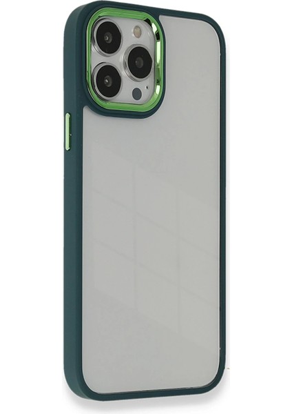 Newface iPhone 13 Pro Kılıf Dora Kapak - Haki Yeşil