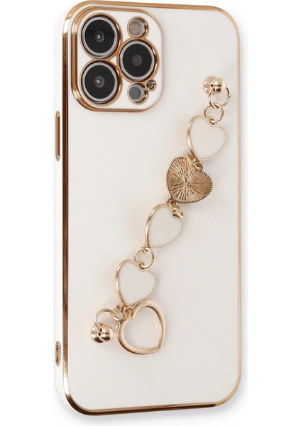 Newface iPhone 14 Pro Max Kılıf Esila Silikon - Beyaz