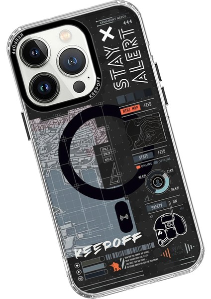 Keep Off iPhone 15 Pro Max Battlefield Magsafe Kapak - Strategy