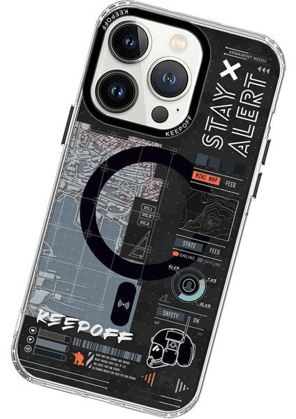 Keep Off iPhone 15 Pro Max Battlefield Magsafe Kapak - Strategy