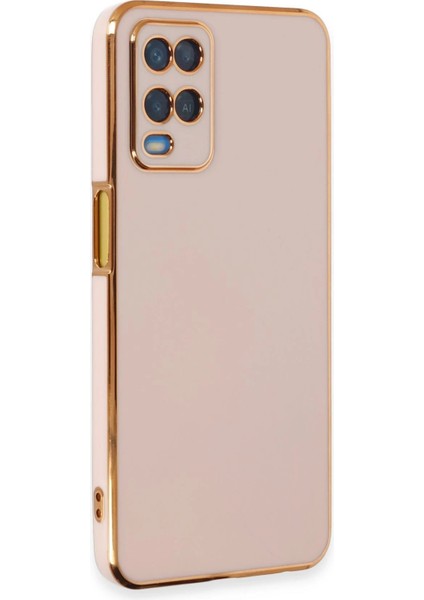 Newface Oppo A54 4g Kılıf Volet Silikon - Pembe