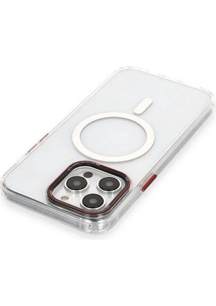 Newface iPhone 14 Pro Kılıf Dinamik Magneticsafe Silikon - Şeffaf modelleri