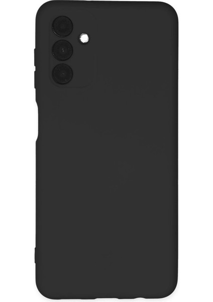 Newface Samsung Galaxy A04S Kılıf Nano Içi Kadife Silikon - Siyah