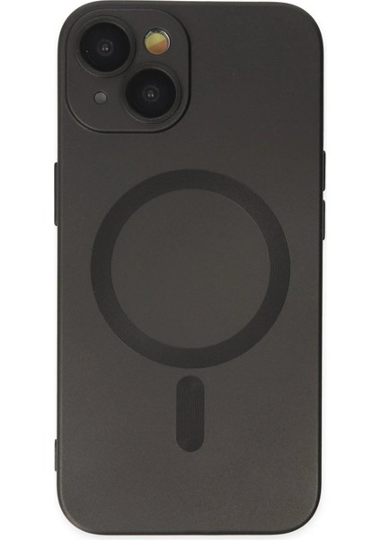 Newface iPhone 14 Plus Kılıf Moshi Lens Magneticsafe Silikon - Siyah