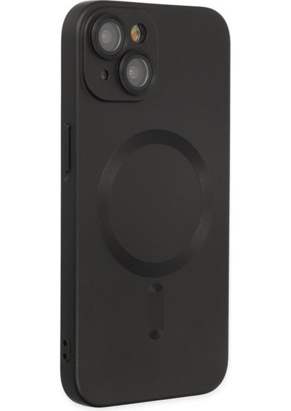 Newface iPhone 14 Plus Kılıf Moshi Lens Magneticsafe Silikon - Siyah