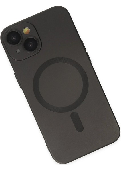 Newface iPhone 14 Plus Kılıf Moshi Lens Magneticsafe Silikon - Siyah