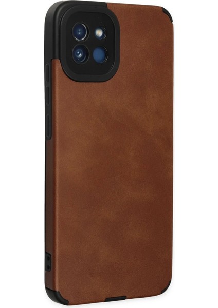 Newface Samsung Galaxy A03 Kılıf Loop Deri Silikon - Kahverengi fiyatları