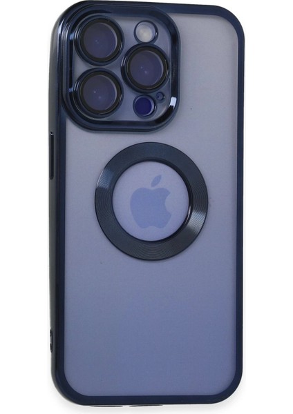 Newface iPhone 15 Pro Max Kılıf Slot Silikon - Lacivert