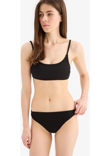 Regular Fit Bürümcük Siyah Bikini Üstü-Fall in Love B7207AX25SM fiyatları