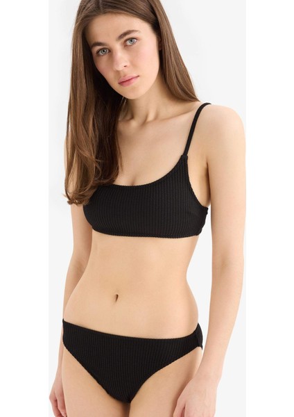 Regular Fit Bürümcük Siyah Bikini Üstü-Fall in Love B7207AX25SM modelleri