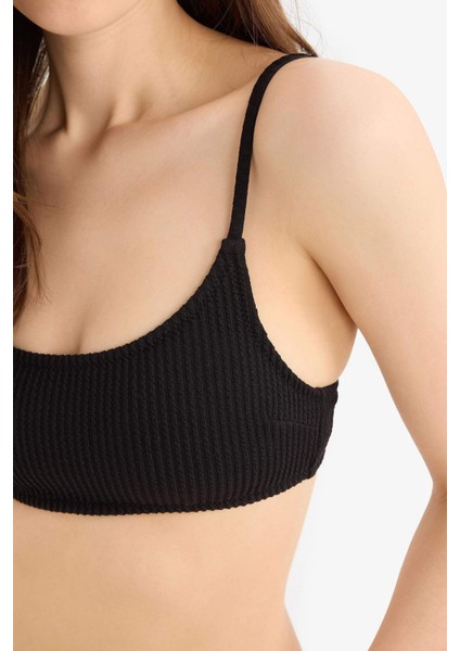 Regular Fit Bürümcük Siyah Bikini Üstü-Fall in Love B7207AX25SM indirimleri
