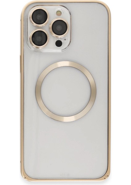 Joko iPhone 14 Pro Kılıf Metal Bumper Magneticsafe Kapak - Gold fiyatları