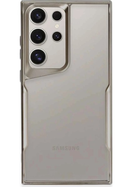 Newface Samsung Galaxy S25 Ultra Kılıf Boyi Silikon Kapak - Titan Gri modelleri