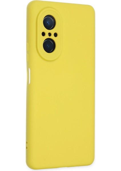 Newface Huawei Nova 9 Se Kılıf Nano Içi Kadife Silikon - Sarı fiyatları