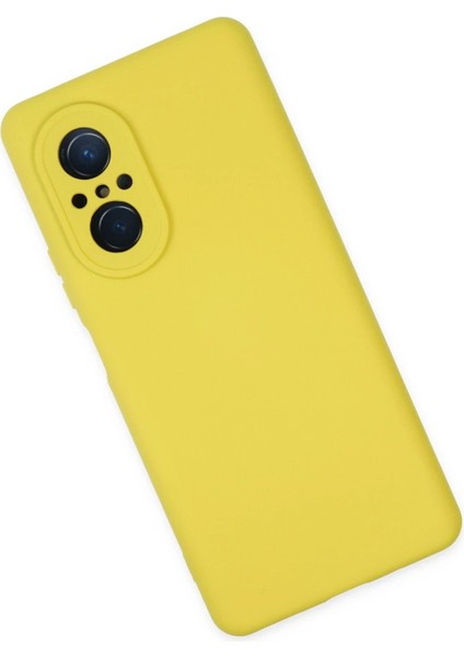 Newface Huawei Nova 9 Se Kılıf Nano Içi Kadife Silikon - Sarı modelleri