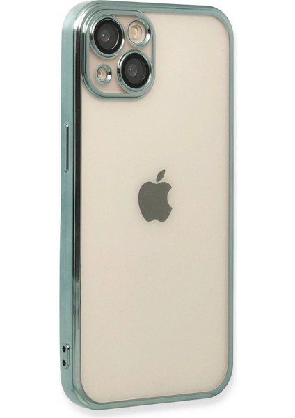Newface iPhone 13 Kılıf Razer Lensli Silikon - Yeşil