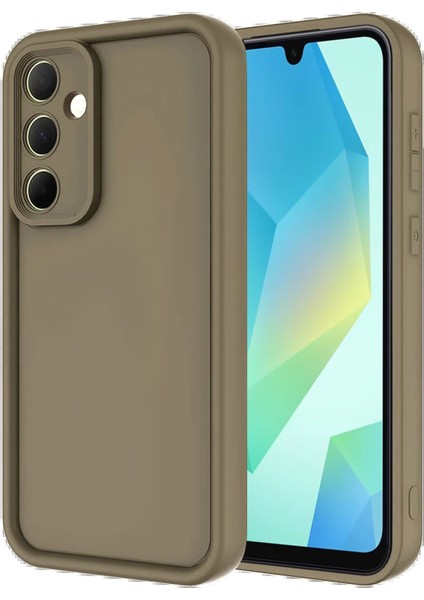 Newface Samsung Galaxy A16 5g Kılıf Viera Silikon - Kahverengi