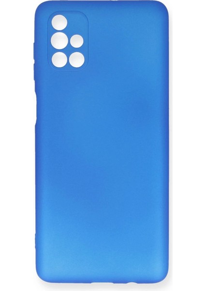 Newface Samsung Galaxy M51 Kılıf First Silikon - Mavi