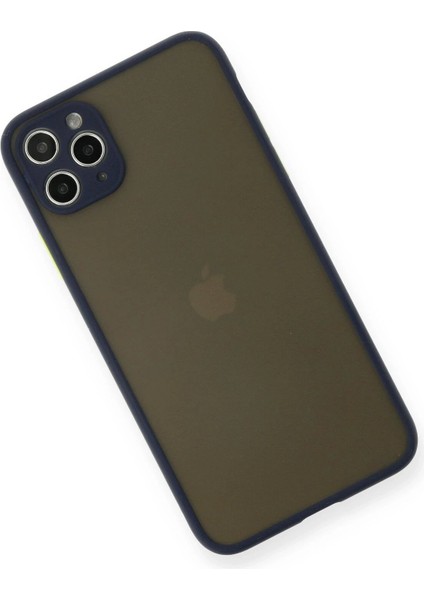 Newface iPhone 11 Pro Max Kılıf Montreal Silikon Kapak - Lacivert